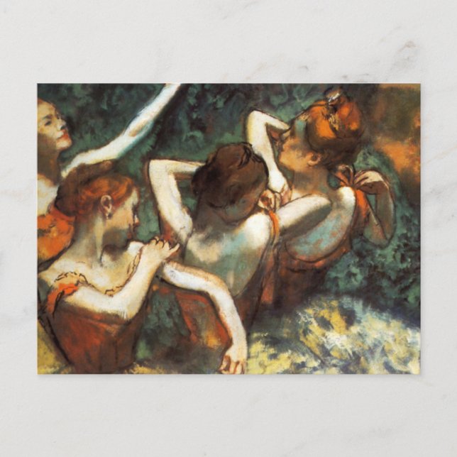 Degas Four Dancers Postcard (Front)