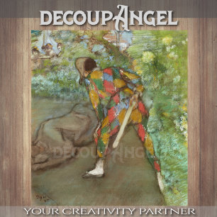 Degas- Harlequin Decoupage Tissue Paper