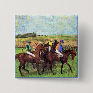 Degas' Horses 15 Cm Square Badge