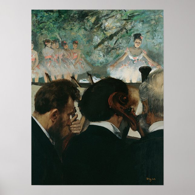 Degas - Orchestra Musicians Poster (Front)