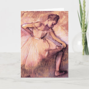 Degas Pink Ballerina Greeting Card