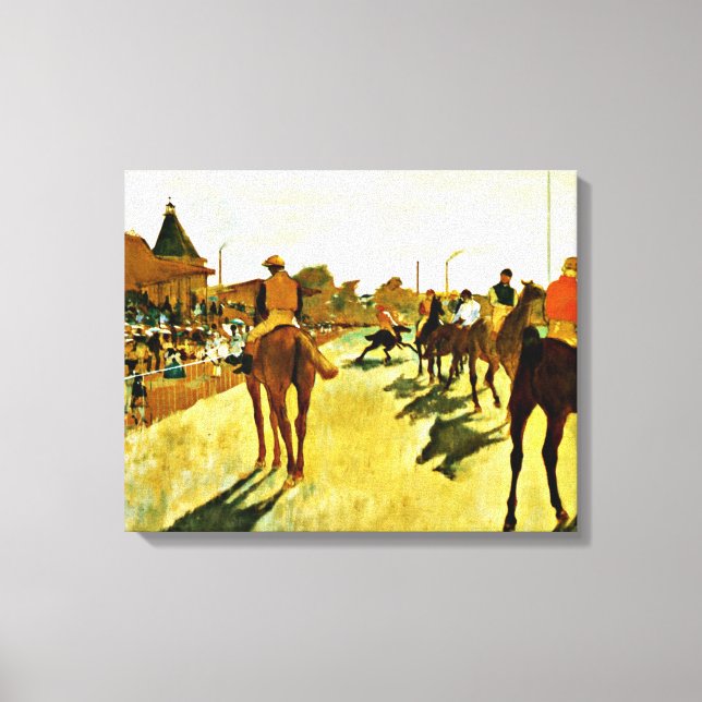 Degas: Racehorses Before the Stands Canvas Print (Front)