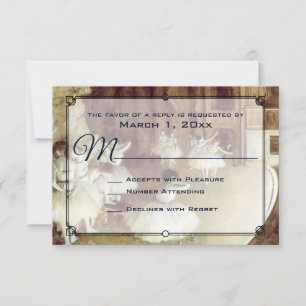 Degas' Rehearsal on Stage Wedding RSVP Card