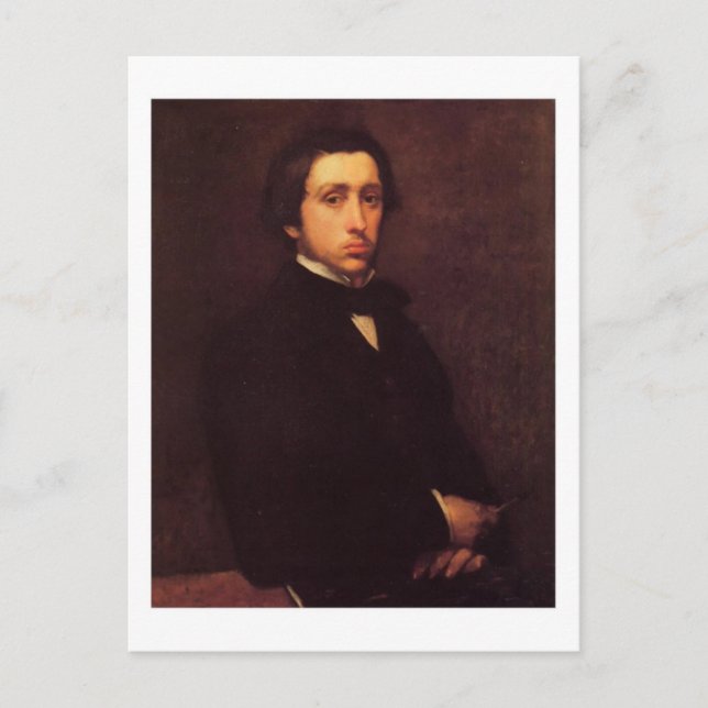 Degas self portrait postcard (Front)