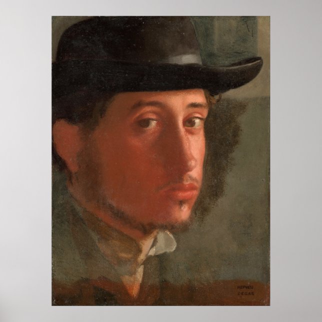 Degas, self-portrait poster (Front)