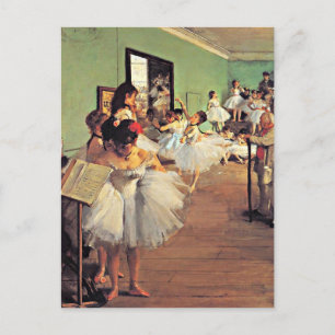 Degas - The Dance Class Postcard