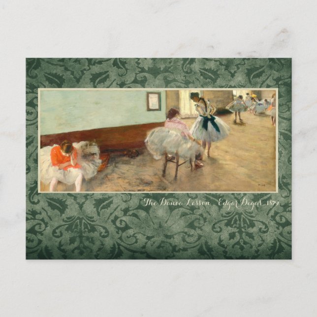 Degas "The Dance Lesson" Postcard (Front)