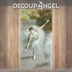 Degas- The Dancer in Green Decoupage Tissue Paper