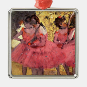 Degas - The Pink Dancers Metal Tree Decoration