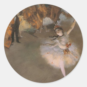Degas The Star Classic Round Sticker