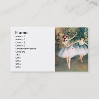 Degas Two Dancers Business Card