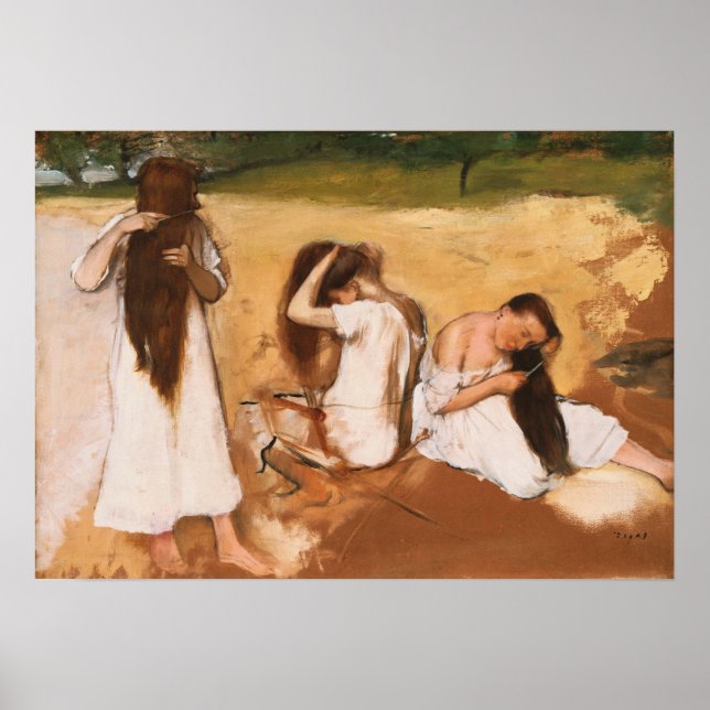 Degas - Women Combing Their Hair Poster (Front)