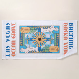 Degen Beach Towel - Blue Card