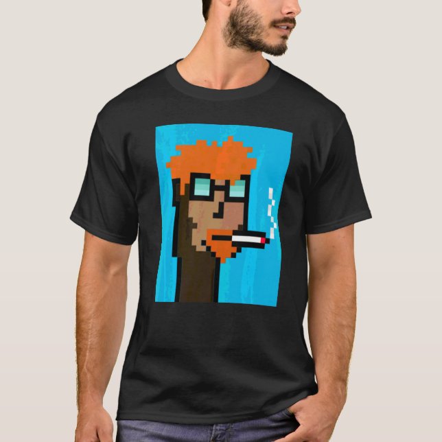 Degen Smokers Club #268 Nft Ravencoin Generative P T-Shirt (Front)