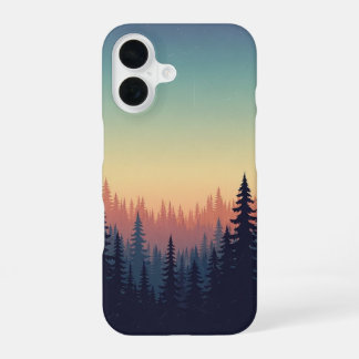 Dégradé de Forêt Vintage iPhone 16 Case