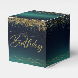 Degraded turquoise gift box