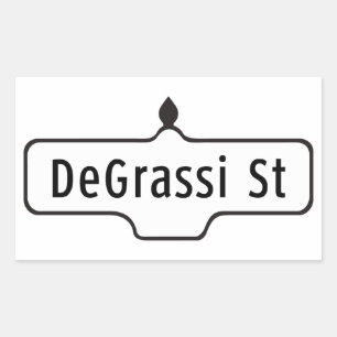 DeGrassi Street, Toronto Street Sign Rectangular Sticker