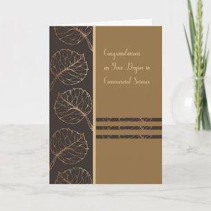 Degree in Commercial Science Card
