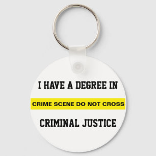 Degree in Criminal Justice Key Ring