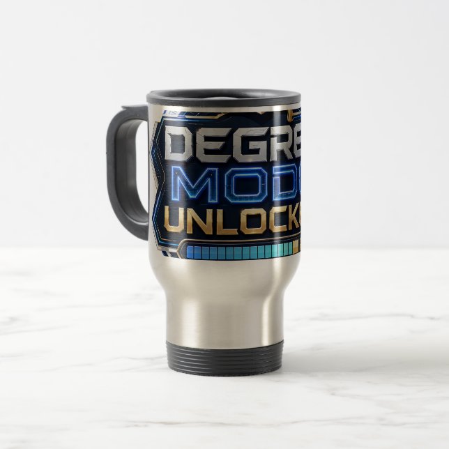 Degree Mode Unlocked Class of 2026 Graduation Mug (Front Left)