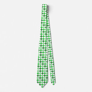 Degrees of Green Argyle Custom Tie