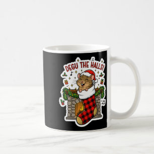 Degu The Halls Pun Tee - Funny Christmas Stocking Coffee Mug