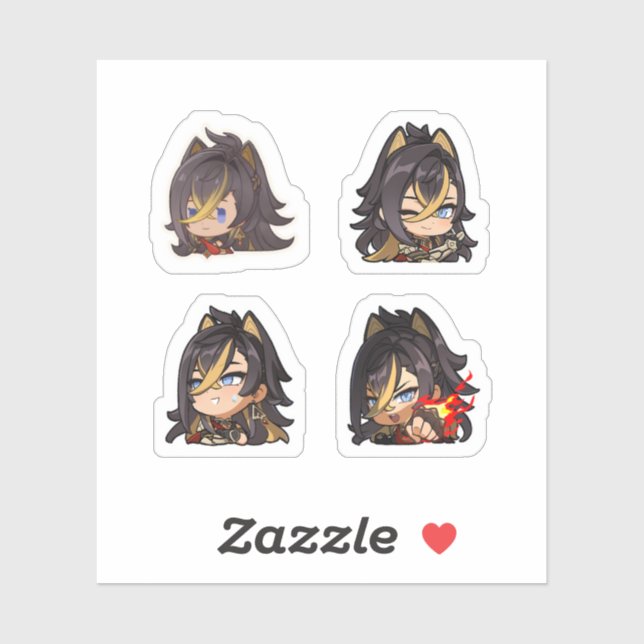 Dehya Genshin Impact 4 Pack Sticker Sheet (Sheet)