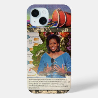 DEI Biodiversity Economics Quote Michelle Obama iPhone 15 Case