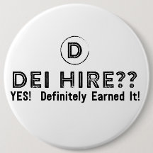 DEI Button B&W