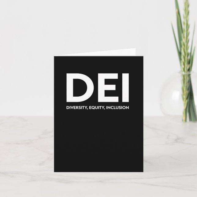 Dei Diversity Equity Inclusion Sticker  Card (Front)