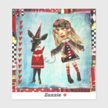 Deidre and her Doe Art Stickers - Several Sizes