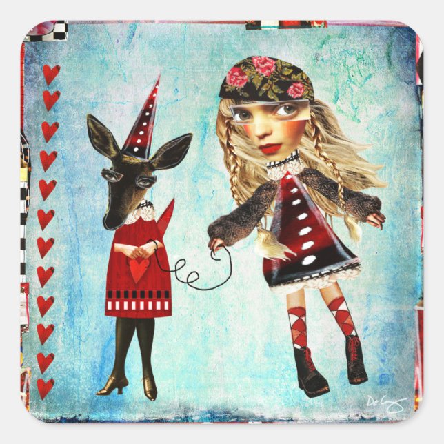 Deidre and her Doe Stickers (Front)