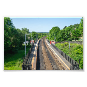 Deighton Railway Station, Huddersfield Photo Print