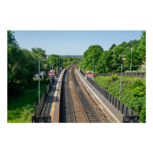 Deighton Railway Station, Huddersfield Poster