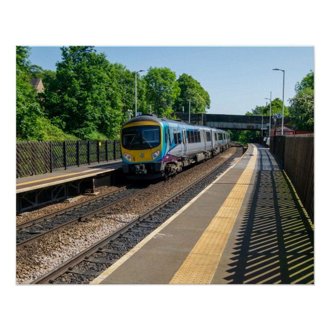 Deighton Railway Station, Huddersfield Poster (Front)