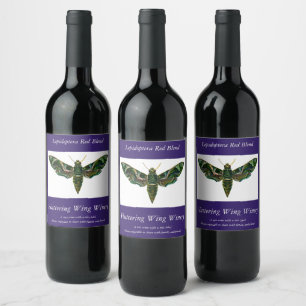 Deilephila Nerii - Oleander Hawk-Moth Wine Label