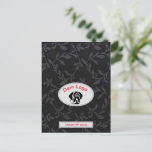 Dein Bild Mastiff Bulldog Logo Postkarte Postcard