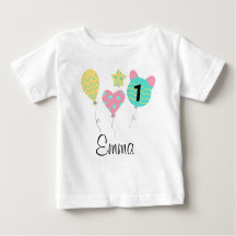DEIN DESIGN/Name First Birthday of balloons