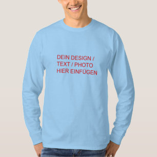 DEIN DESIGN/TEXT/PHOTO Gentlemen Longarmshirt ligh T-Shirt