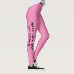 DEIN DESIGN/TEXT/PHOTO/LOGO Pink Women Sport Leggings