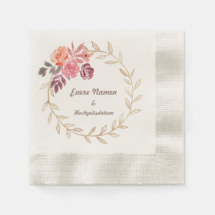 Deine Personalisierte Hochzeits-Serviette Napkin