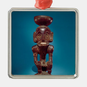 Deity figure , Dominican Republic Metal Tree Decoration