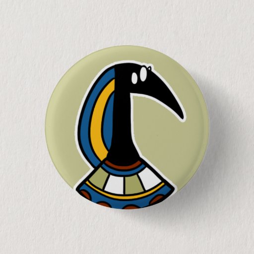 Image of Deity :: Thoth 3 Cm Round Badge