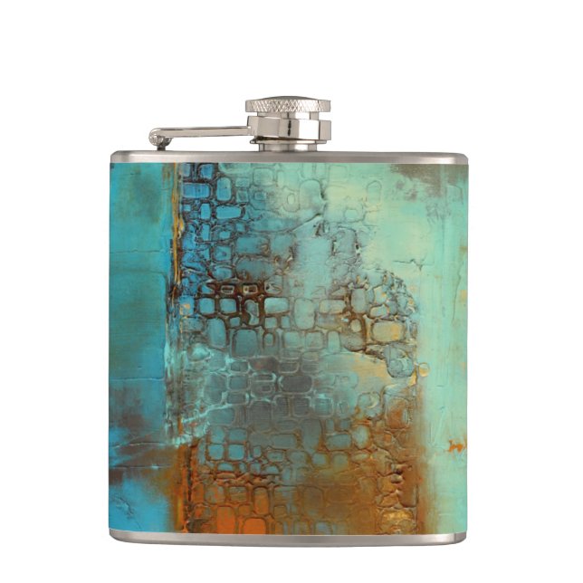 Deja Blue Hip Flask (Front)