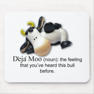 Deja Moo Mouse Mat