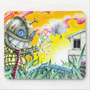 Deja Vudoo - Cute Colourful Pin Cushion Doll Art Mouse Mat