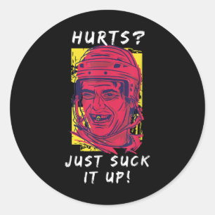 Dek Field Hockey Ice Hockey Funny Boy Jersey Classic Round Sticker