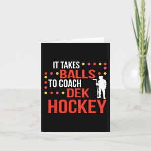 Dek Hockey Coach  Card