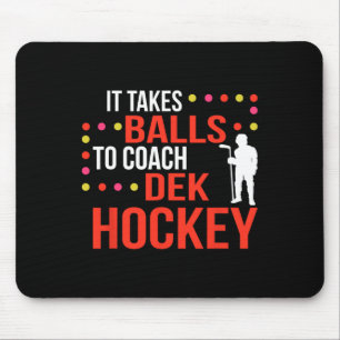 Dek Hockey Coach Mouse Mat