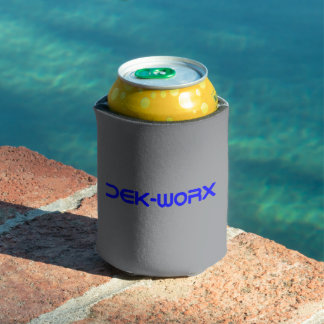 DEK-WORX EVA Foam Cutting Service Company Logo Can Cooler